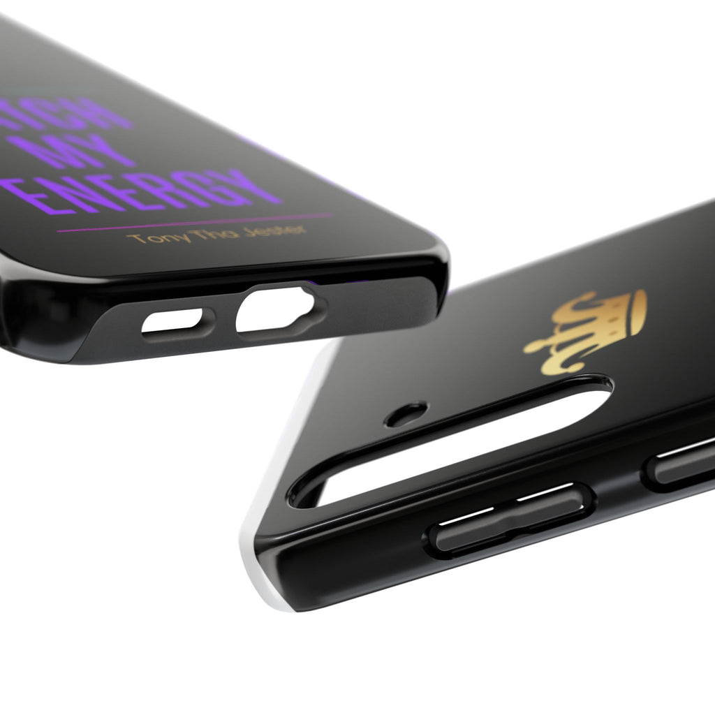 Phone Case — "Match My Energy" Bold Crown Protective Case