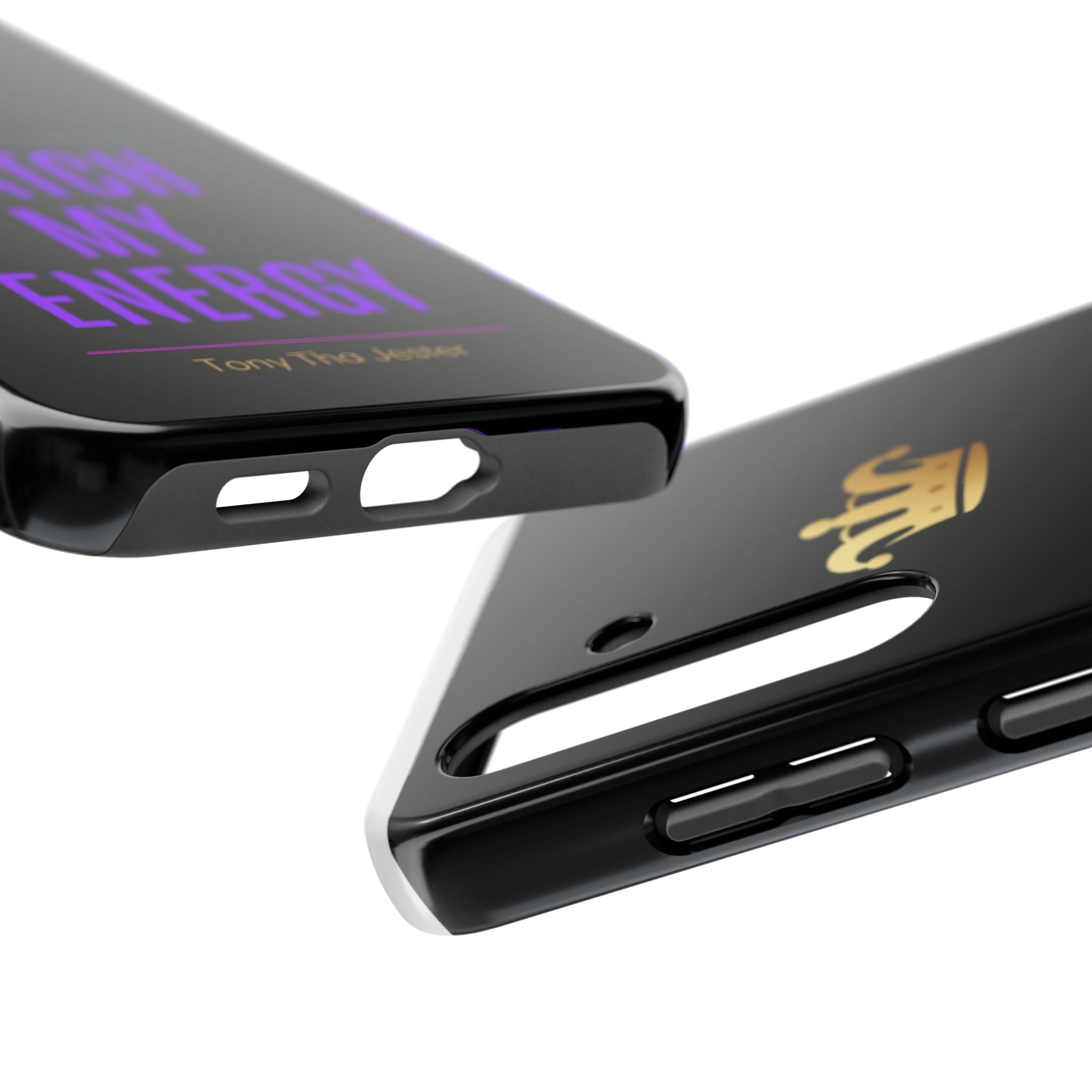Phone Case — "Match My Energy" Bold Crown Protective Case