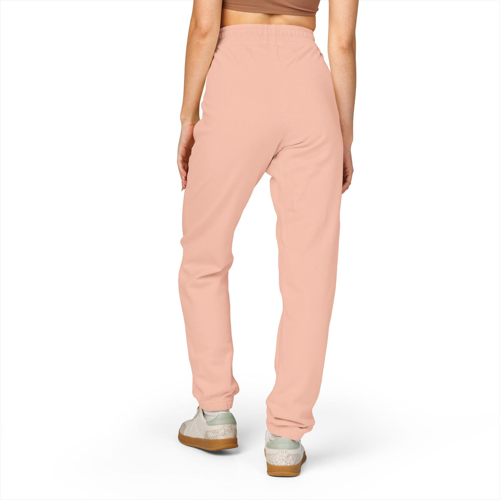 Cozy Garment-Dyed Sweatpants with Glitched Pocket Design