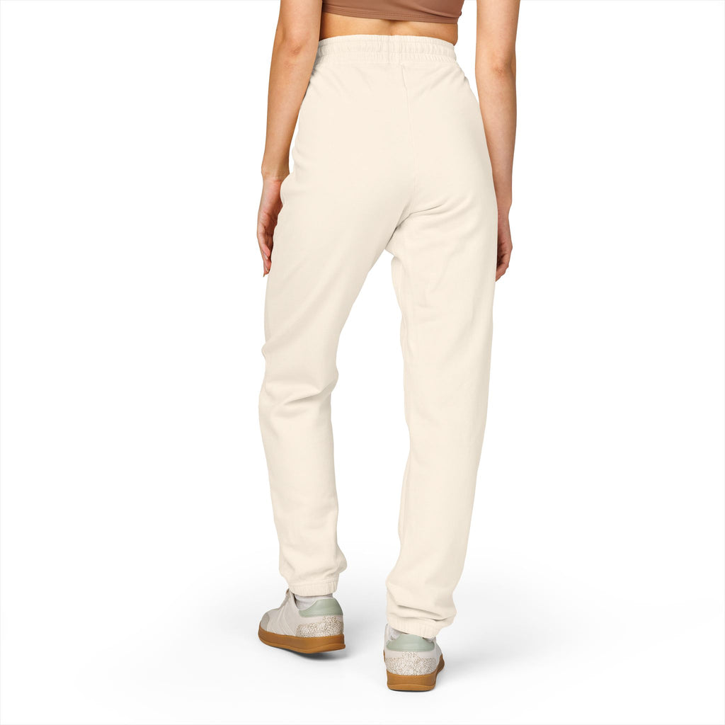 Cozy Garment-Dyed Sweatpants with Glitched Pocket Design