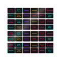 Neon Mood Die-Cut Stickers — Multilingual Motivational Labels (DTF)