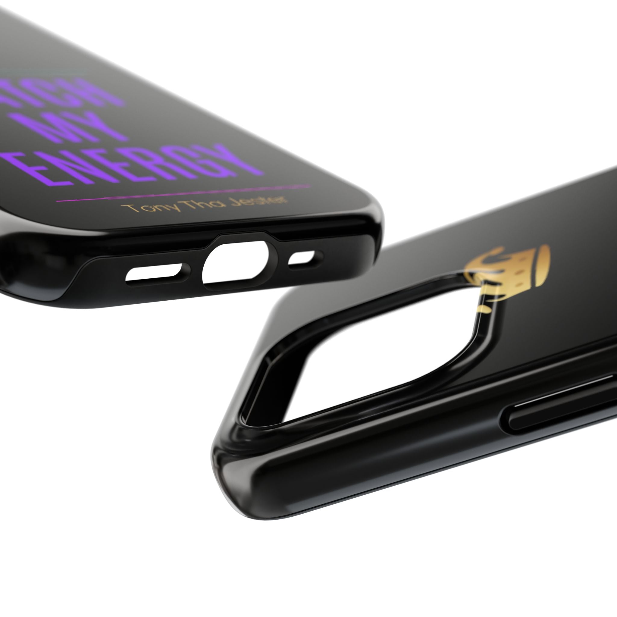 Phone Case — "Match My Energy" Bold Crown Protective Case