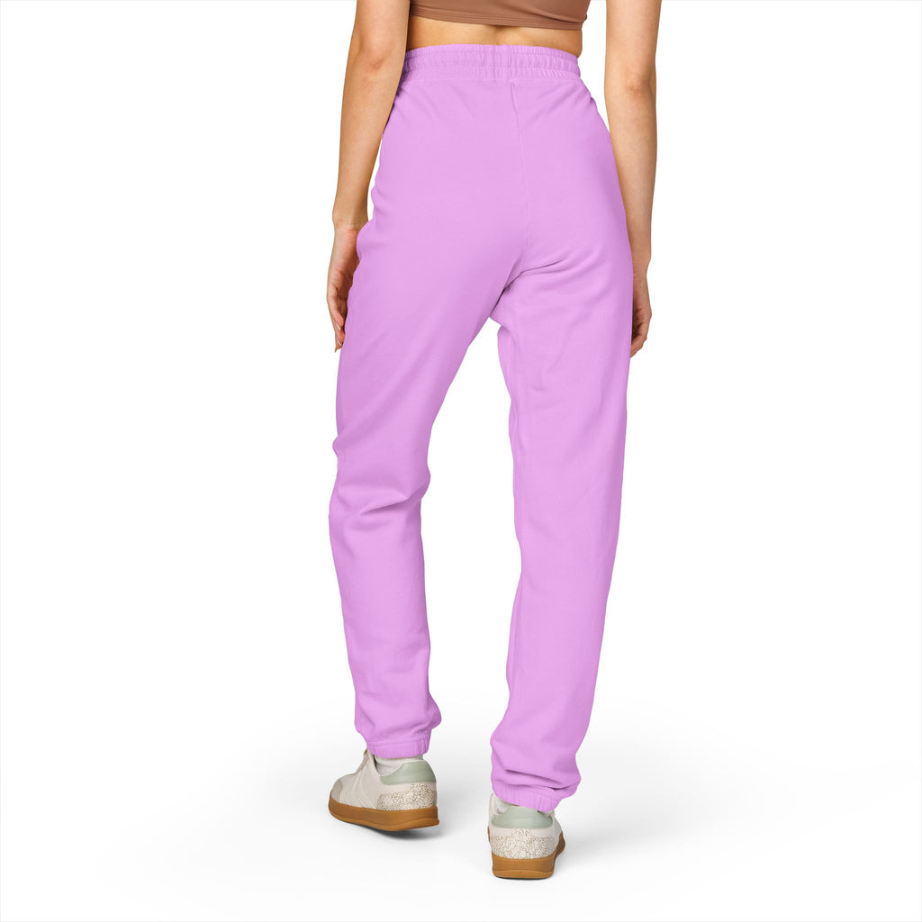 Cozy Garment-Dyed Sweatpants with Glitched Pocket Design