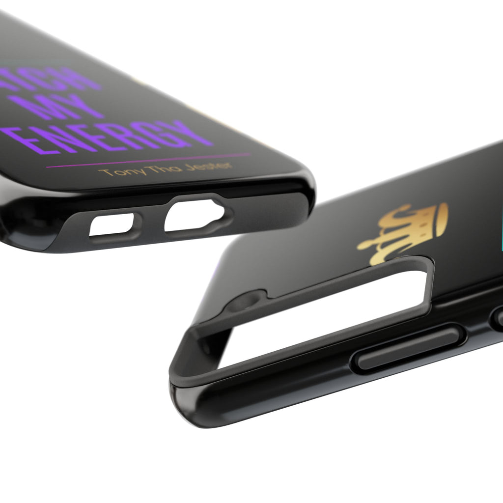 Phone Case — "Match My Energy" Bold Crown Protective Case