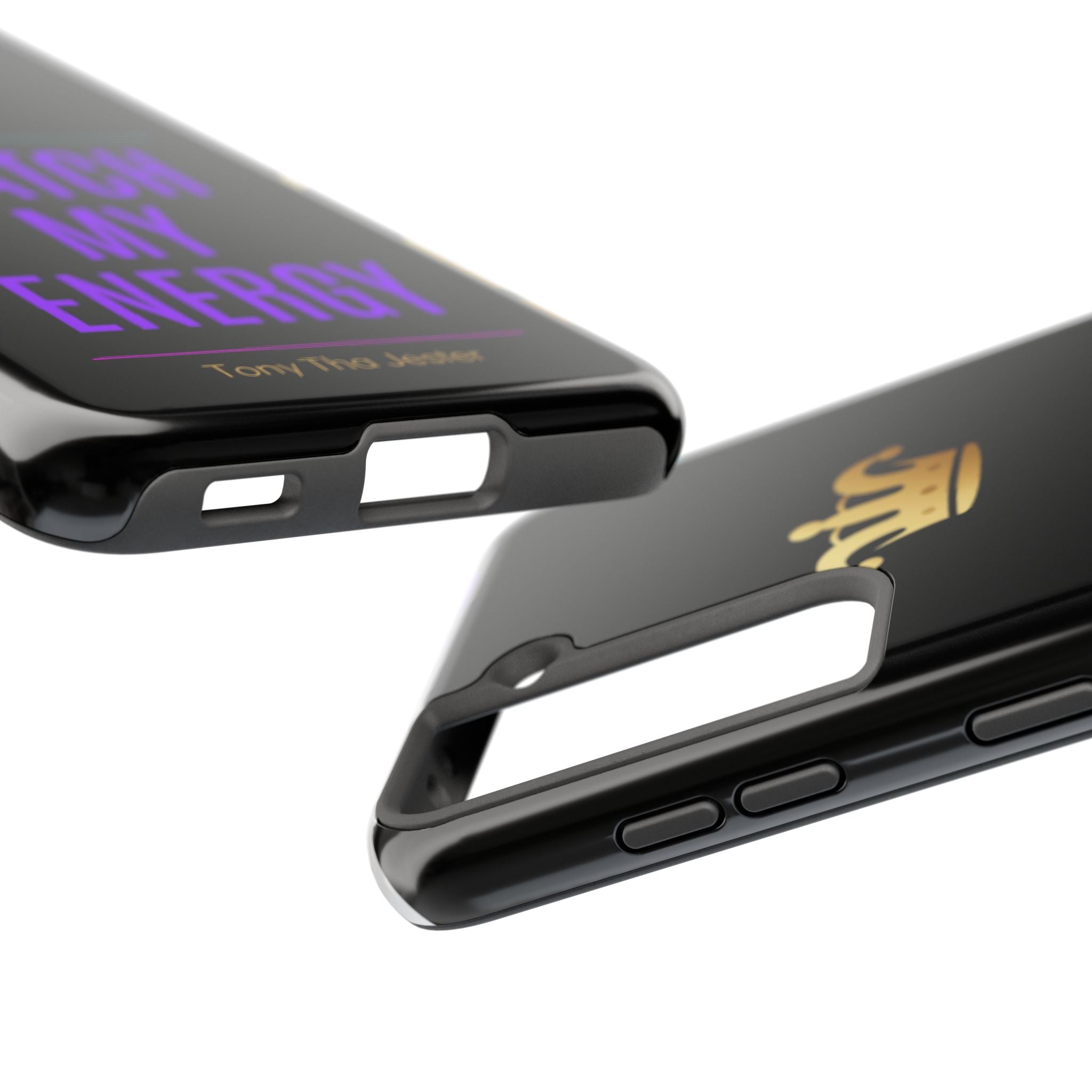Phone Case — "Match My Energy" Bold Crown Protective Case