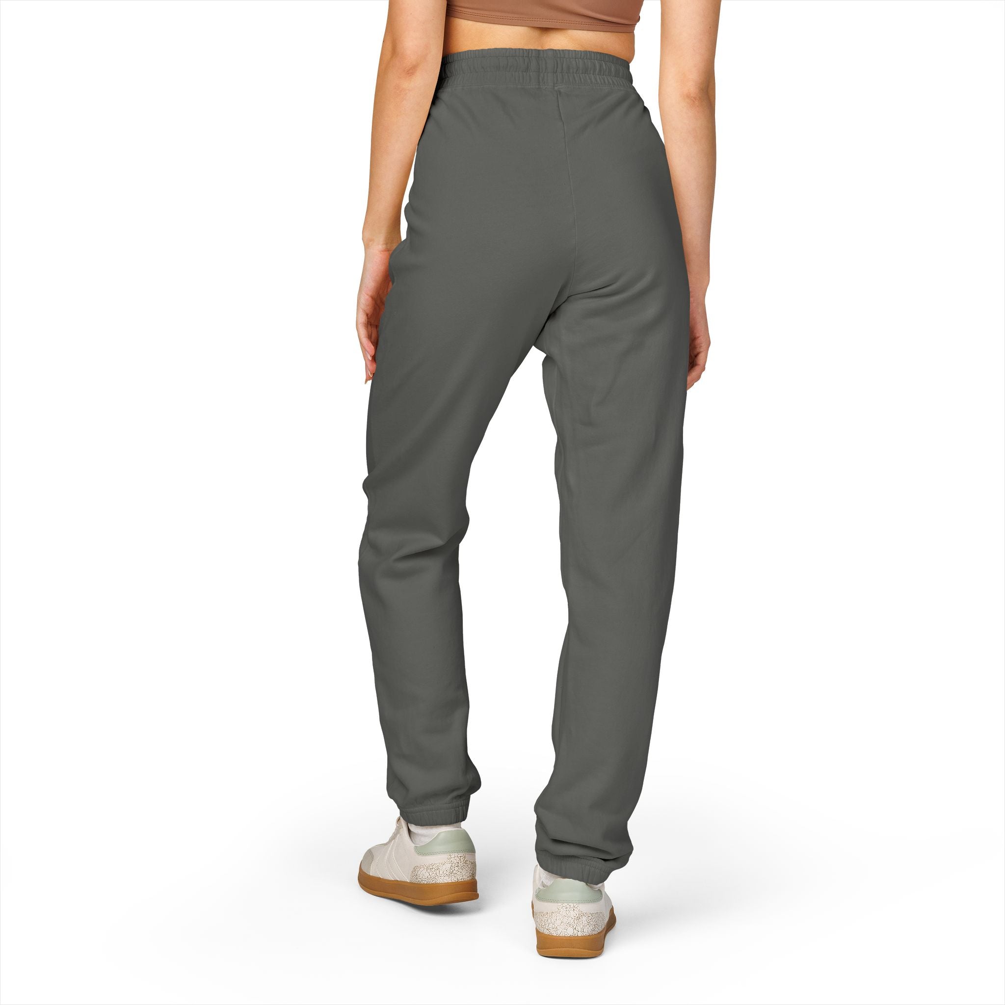 Cozy Garment-Dyed Sweatpants with Glitched Pocket Design